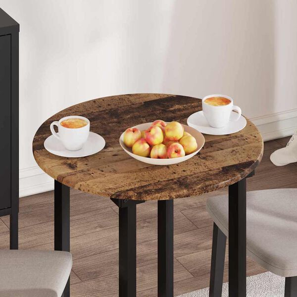 vidaXL Bordplate Gammelt tre 60 x 60 x 1,5 cm Konstruert tre