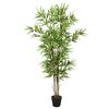 vidaXL Kunstig bambustre 828 blader 150 cm gr&oslash;nn