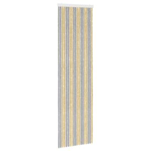 vidaXL Insektgardin Chenille Gr&aring; og Beige 56 x 200 cm 100% PP