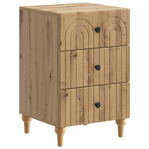 vidaXL Nattbordskap Artisan eik 43x 41 x 66,5 cm Konstruert tre
