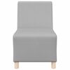 vidaXL Modul Sofa Enhet Armfri 2 pcs Sky Grey 55 x 74 x 82 cm stoff