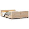 vidaXL Sengeramme uten madrass 140x190 cm heltre furu