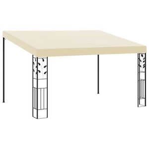 vidaXL Veggmontert paviljong 4x3x2,5 m kremhvit
