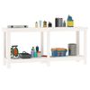 vidaXL Arbeidsbenk hvit 180x50x80 cm heltre furu