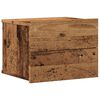 vidaXL Veggmontert nattbord gammelt tre 40x32x30 cm