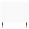 vidaXL Salongbord hvit 90x49x45 cm konstruert tre