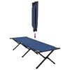 vidaXL Sammenleggbar camping seng 2 pcs Bl&aring; 193 x 69 x 45 cm