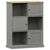 vidaXL Bokhylle VIGO gr&aring; 90x35x114,5 cm heltre furu