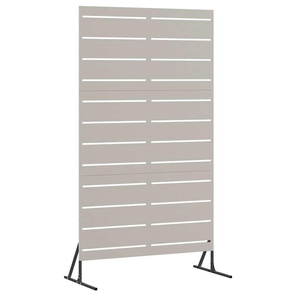 vidaXL Personvernsvegg Gr&aring; 100 x 50 x 180 cm Cortenst&aring;l