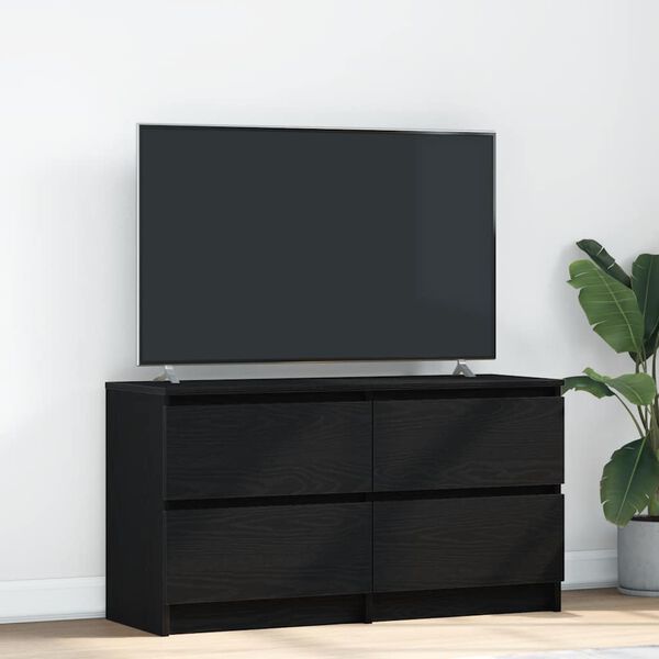 vidaXL TV-benk svart 100x35x54 cm konstruert tre