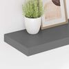 vidaXL Flytende vegghyller 4 stk h&oslash;yglans gr&aring; 60x23,5x3,8 cm MDF
