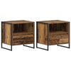 vidaXL Nattbord 2 stk. Gamle tre 50 x 39,5 x 50 cm Konstruert tre