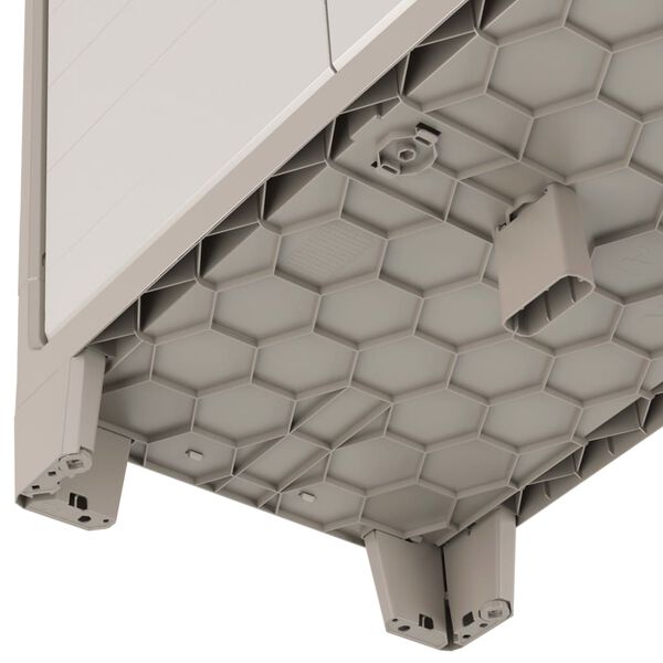 Keter Oppbevaringsskap Gulliver beige og brun 100 cm Ecom