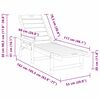 vidaXL Solstol 2 pcs Svart 195,5 x 53 x 98,5 cm Polyethylen