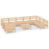 vidaXL Hagesofagruppe 10 deler heltre furu