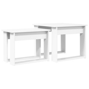 vidaXL Kaffebord Sett 2 stk. Hvit 50 x 52 x 42 cm Konstruert tre