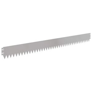 vidaXL Gjerdekant 10 stk. 103 x 10 cm Stainless Steel S&oslash;lv