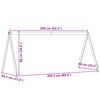 vidaXL Tak for barneseng voksbrun 209x95,5x88 cm heltre furu