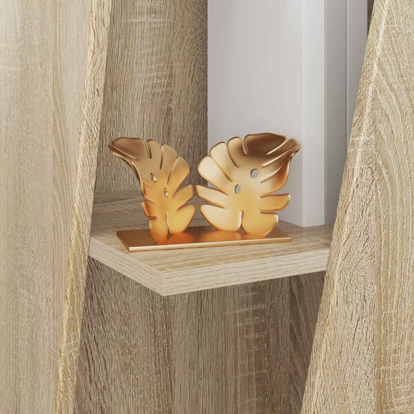 vidaXL Sidehylle Sonoma eik 33 x 32 x 70,5 cm Konstruert tre