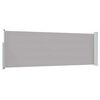 vidaXL Uttrekkbar sidemarkise 100x300 cm grå