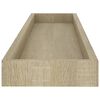 vidaXL Loggia-vegghyller 4 stk eik 80x15x4 cm MDF