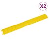 vidaXL Kabelbeskyttere 2 stk 98,5 cm gul
