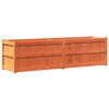 vidaXL Hageplantekasse voksbrun 180x50x50 cm heltre furu