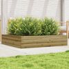 vidaXL Plantekasse 110x110x23 cm impregnert furu