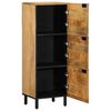 vidaXL Highboard brun 40x33x110 cm heltre mango