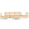 vidaXL Hagesofagruppe 6 deler heltre furu