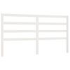 vidaXL Sengegavl hvit 206x4x100 cm heltre furu