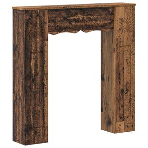 vidaXL Peisramme Gammelt tre 102 x 20 x 102 cm Konstruert tre