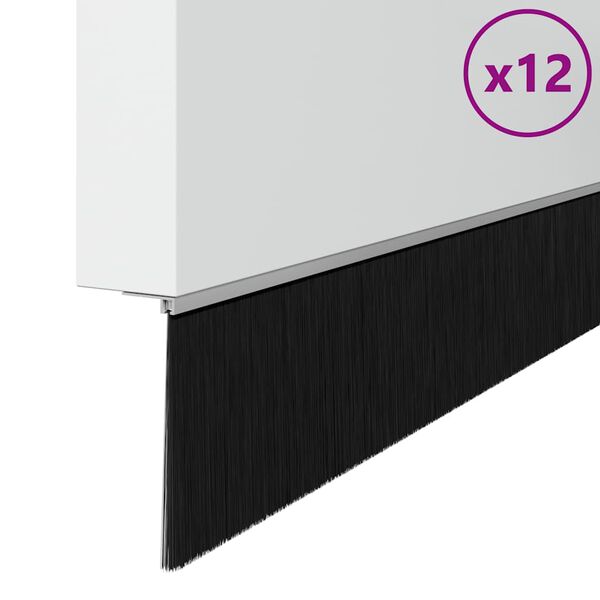 vidaXL Selvh&auml;ftende d&oslash;rb&oslash;rstetninger 12 pcs s&oslash;lv 100 cm