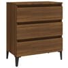 vidaXL Skjenk brun eik 60x35x69 cm konstruert tre