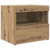 vidaXL Nattbordskap Artisan Eik 50 x 40 x 45 cm Konstruert tre