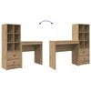 vidaXL Skrivebord med skuff 2 pcs Artisan Eik