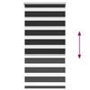 vidaXL Zebra Rullegardin 80 x 150 cm Svart
