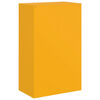 vidaXL Skjenk sennepsgul 67x39x107 cm stål