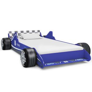 vidaXL Barneseng racerbil 90x200 cm bl&aring;