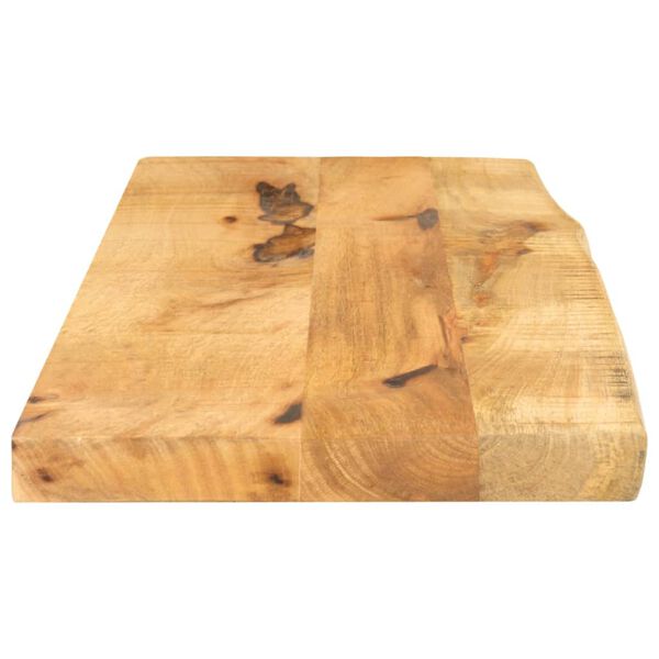 vidaXL Bordplate 90x40x2,5 cm naturlig kant grovt heltre mangotre