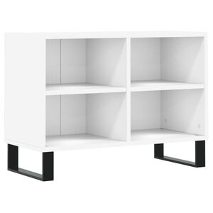 vidaXL TV-benk hvit 69,5x30x50 cm konstruert tre