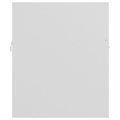 vidaXL Baderomsmøbelsett hvit sponplate