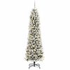 vidaXL Kunstig juletre med 300 LED Hvit 240 cm PVC og Metall og Plast