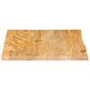 vidaXL Bordplate 80x80x2,5 cm naturlig kant heltre mango