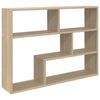 vidaXL Vegghylle Veggmontert Sonoma eik 95 x 20 x 69,5 cm