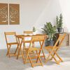 vidaXL Bistrosett 5 pcs Olje naturlig Solid akasietre