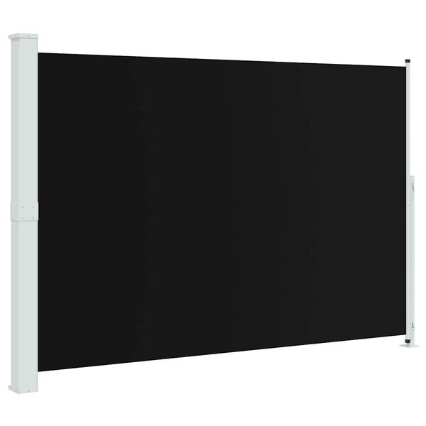 vidaXL Uttrekkbar sidemarkise 200x300 cm svart