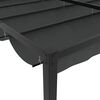 vidaXL Hagepaviljong med uttrekkbar tak antrasitt 3x3 m stål