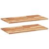 vidaXL Flytende hyller 2 stk 100x40x2 cm oljebehandlet heltre akasie