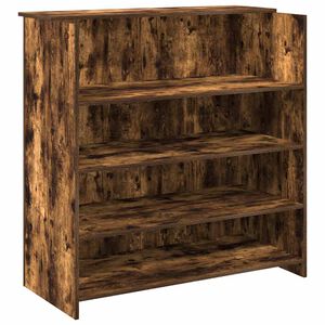 vidaXL Resepsjonspult r&oslash;kt eik 100x50x103,5 cm konstruert tre